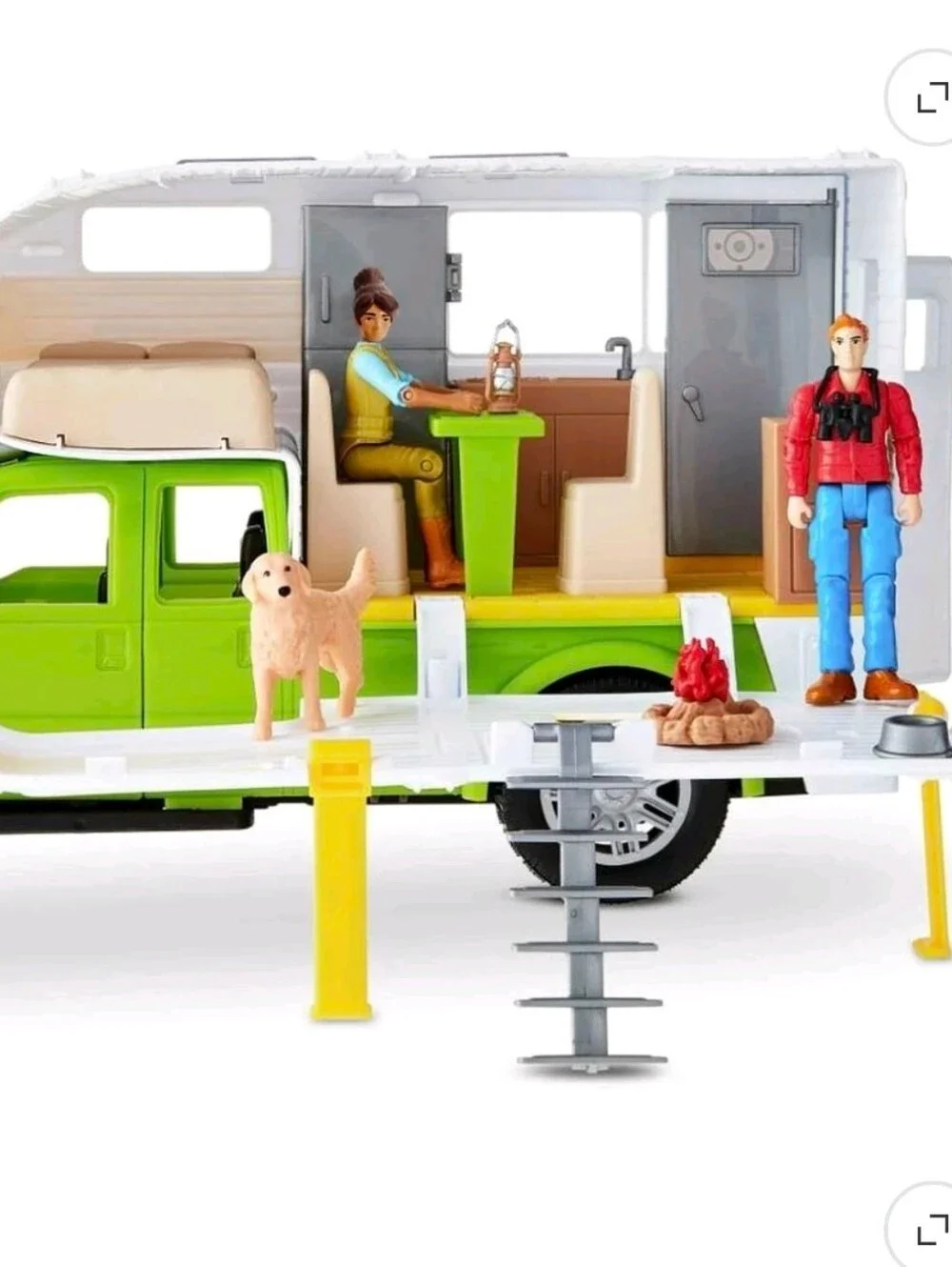 Adventure Force Ford F-350 Camping Adventure Vehicle Play Set, 8 Pieces